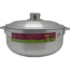 Wee's Beyond Heavy Guage Aluminum Round Dutch Oven with Aluminum lid WEEB1141